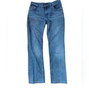 Vtg Y2K Marc Jacobs Tattoo Spider Jeans 4 Low Rise Ankle USA Blue